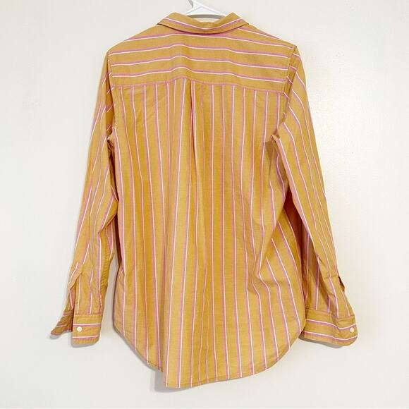 GAP The Classic Shirt Prep Preppy Striped Button-Up Button Down Shirt - Picture 4 of 4